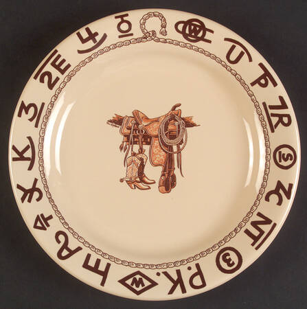 Boots & Saddle Luncheon Plate