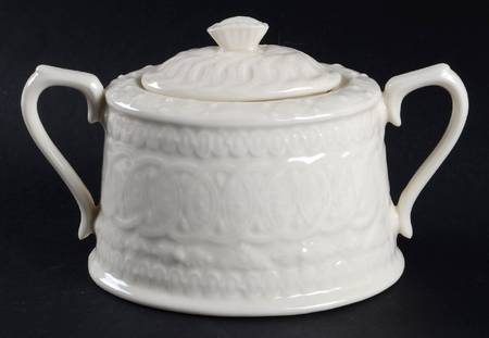 Creamware Sugar Bowl & Lid