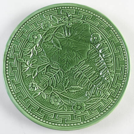 Green Majolica Dinner Plate