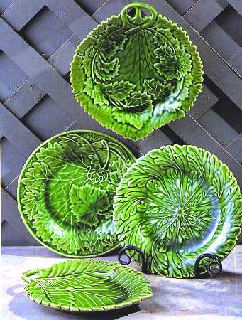 Green Majolica Salad/Dessert Plate