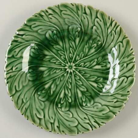 Green Majolica Salad/Dessert Plate