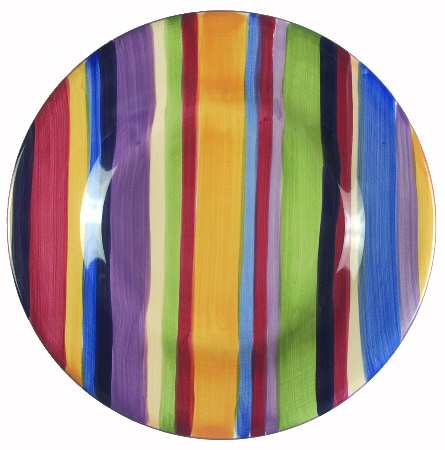 Barcelona Stripes Salad Plate