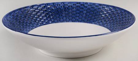 Basket Weave 12" Round Serving Bowl