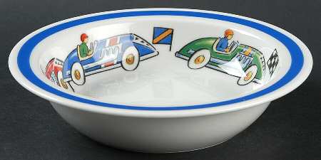 Race Cars Child's Bowl