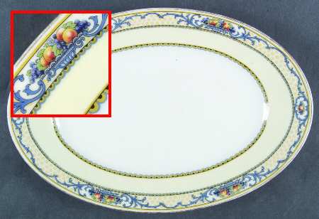 THO332 12" Oval Serving Platter