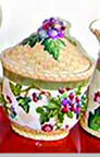 Claret (Grapes) Sugar Bowl & Lid