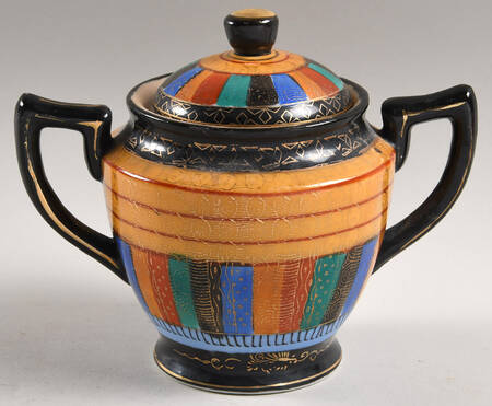 Thousand Faces Sugar Bowl & Lid