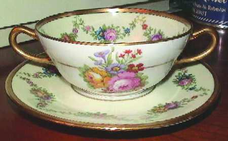 TRV462 Flat Cream Soup Bowl & Saucer Set