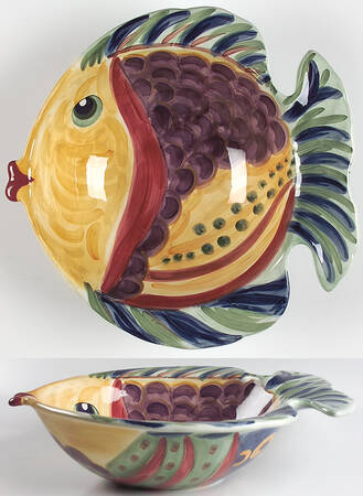 Under the Sea 12" Large Salad Serving Bowl