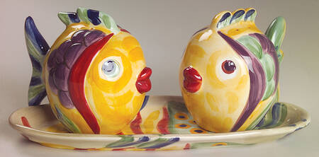 Under the Sea (3 Pc) Salt & Pepper Tray Set