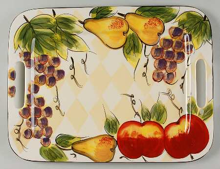 Harlequin Fruit 16'' Rectangular Tray