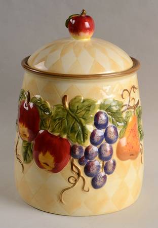 Harlequin Fruit Extra Large Canister & Lid