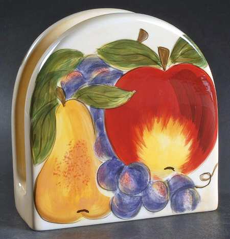 Harlequin Fruit Napkin Holder