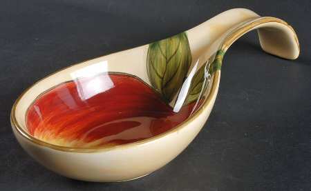Harlequin Fruit Spoon Rest/Holder (Holds 1 Spoon)