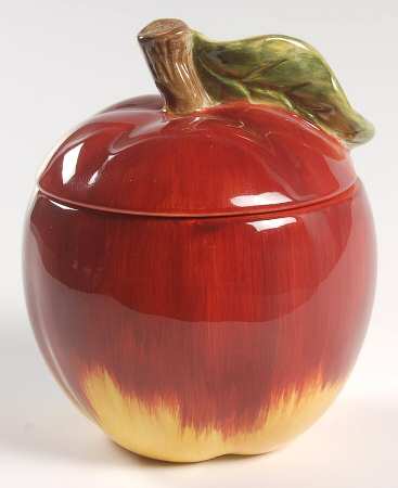 Harlequin Fruit Figural Sugar Bowl & Lid
