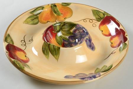 Harlequin Fruit 1 Piece Chip & Dip by Tabletops Unlimited