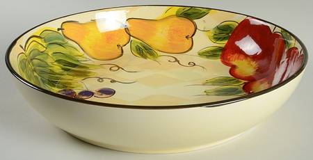 Harlequin Fruit 14" Pasta Serving Bowl