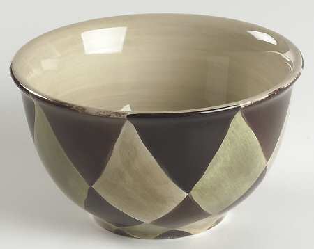 Harlequin Black Soup/Cereal Bowl