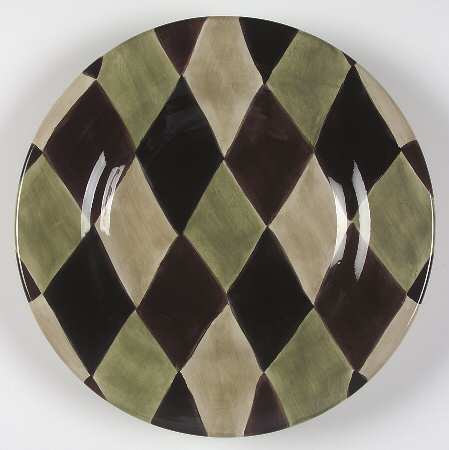 Harlequin Black Salad Plate
