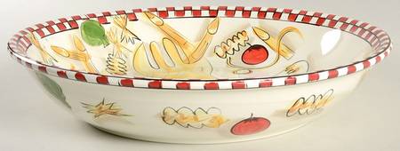 Pasta 101 13" Large Salad Serving Bowl