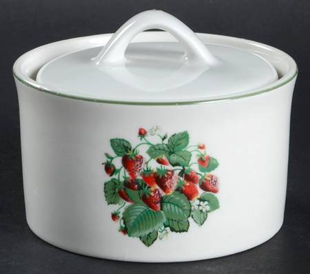 Very Strawberry Sugar Bowl & Lid