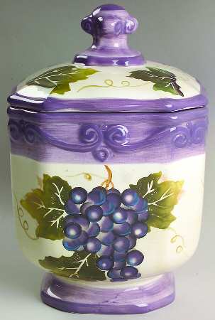 Merlot Large Canister & Lid