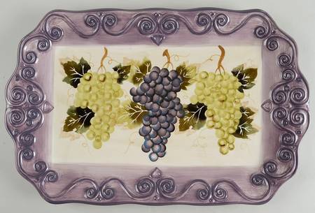 Merlot 19" Oval Serving Platter