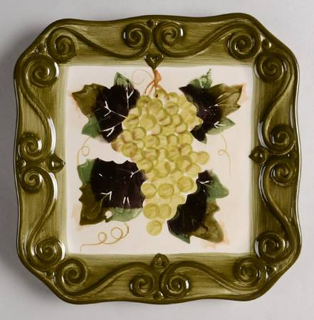 Merlot Square Salad Plate