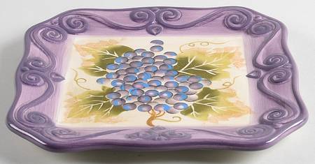 Merlot Square Salad Plate