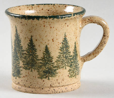 Winter Pines Brown (Made in Mold) Mini Mug
