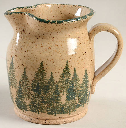 Winter Pines Brown (Made in Mold) Creamer