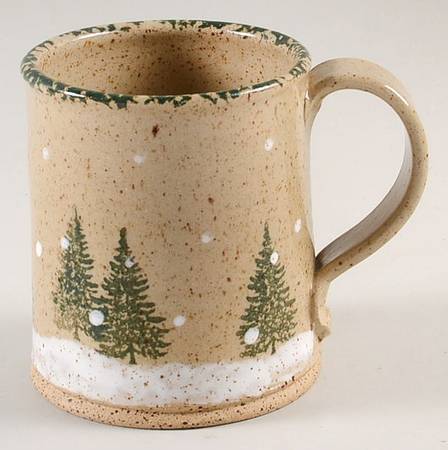 Winter Pines Brown (Made in Mold) Mug