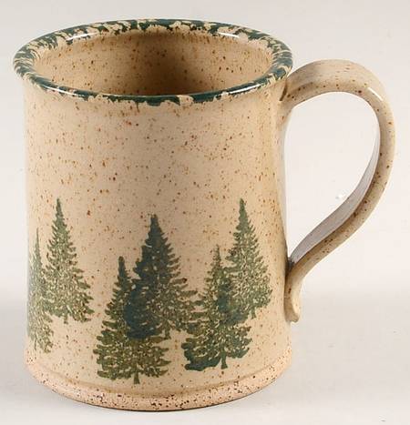 Winter Pines Brown (Made in Mold) Mug
