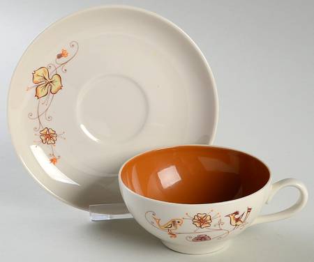 Happy Talk Flat Cup & Saucer Set