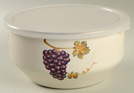 Villa Grande 7" Metal Mixing Bowl & Plastic Lid