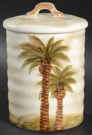 Fiji Small Canister & Lid by Tabletops Unlimited