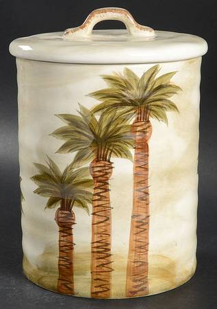Fiji Large Canister & Lid by Tabletops Unlimited
