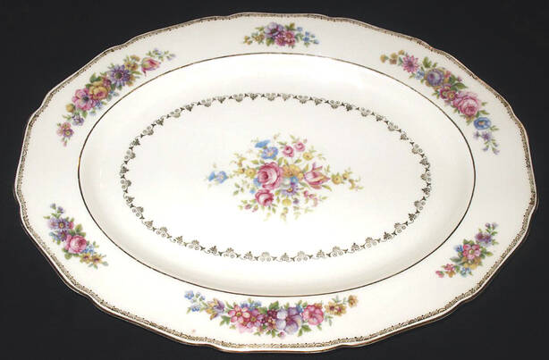 THO353 14" Oval Serving Platter