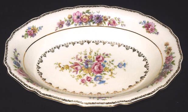 THO353 10" Oval Vegetable Bowl