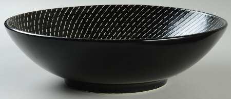 Celestial Coal 11" Large Salad Serving Bowl