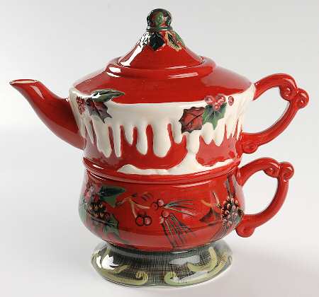 Winter Individual Teapot & Lid with Cup
