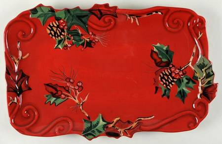 Winter 19" Rectangular Serving Platter