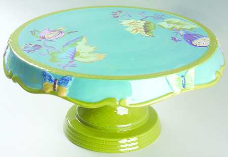 Lotus 11" Diameter Pedestal Cake Stand