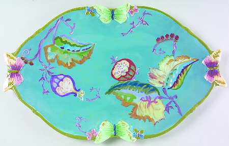 Lotus 20" Oval Serving Platter