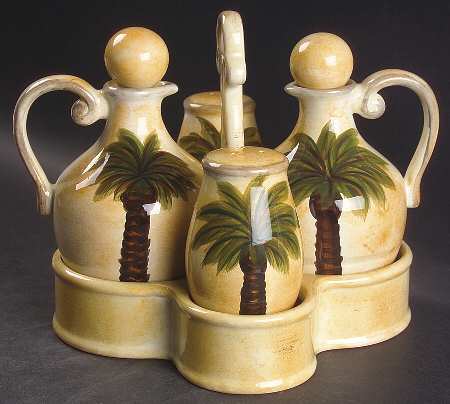 Bellagio (7 Piece) Cruet Set W/Holder (2 Cruets & Sap)