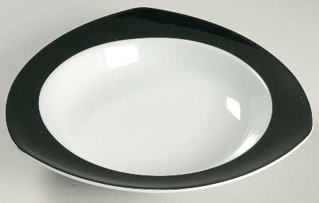 Vario Black Triangular Soup Bowl
