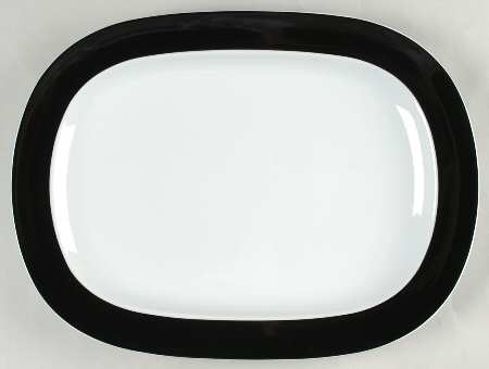 Vario Black 14" Oval Serving Platter