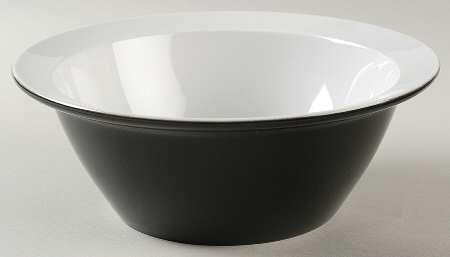 Vario Black 8" Round Vegetable Bowl