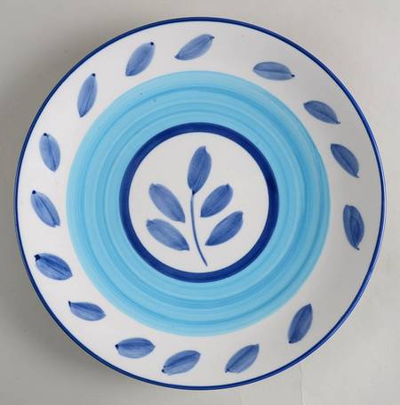 Autumn Blue Dinner Plate by Tabletops Unlimited