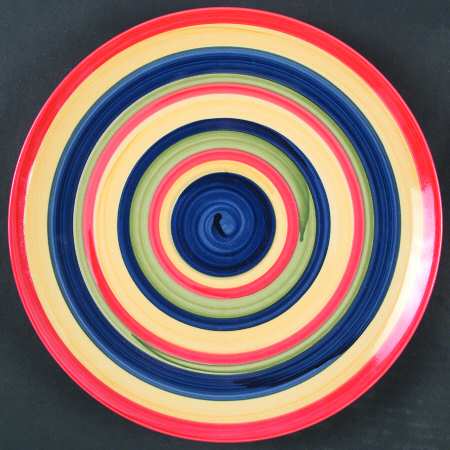 Swirl Multicolor Dinner Plate